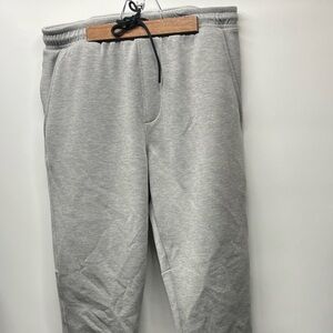 Men’s AE 24/7 Jogger Gray Sweatpants, Tapered, Pull-on, Moisture Wicking, M Tall